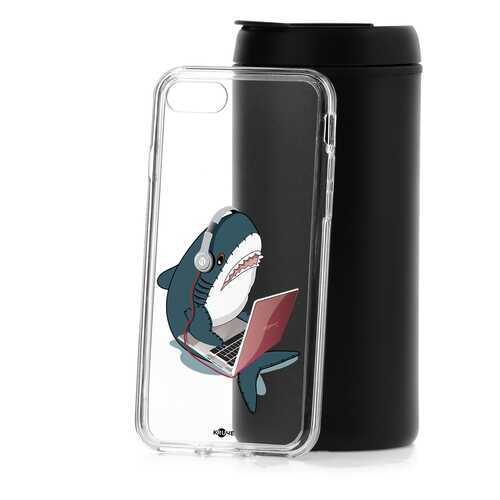 Чехол Apple iPhone 7 Kruche Print Акула в Билайн
