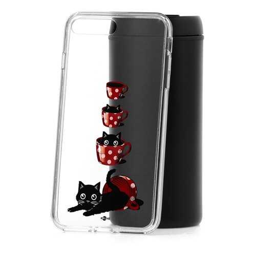 Чехол Apple iPhone 7 Plus Kruche Print Котенок в чашке в Билайн