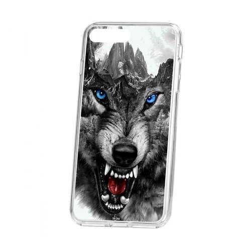 Чехол Apple iPhone 7 Plus Kruche Print Волк в Билайн