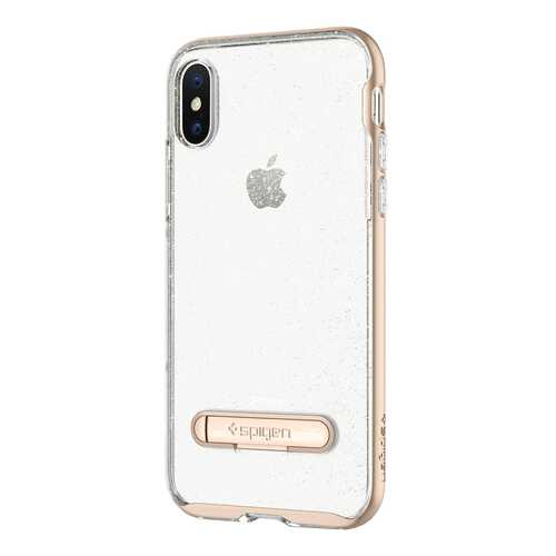 Чехол Apple Spigen Crystal Hybrid Glitter для iPhone X золотой 057CS22149 в Билайн