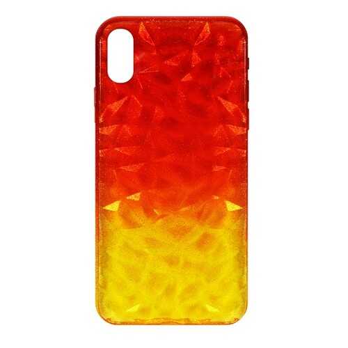 Чехол Crystal Krutoff для iPhone X/XS Yellow/Red в Билайн