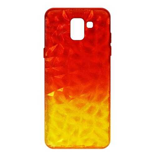Чехол Crystal Krutoff для Samsung Galaxy J6 2018 (SM-J600) Yellow/Red в Билайн