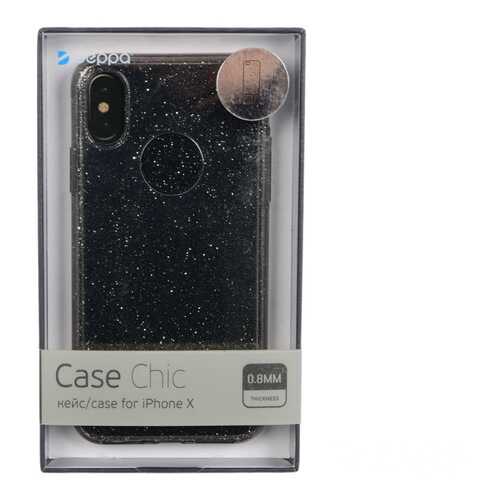 Чехол Deppa Chic Black для Apple iPhone X в Билайн