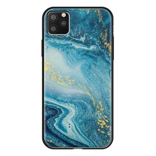 Чехол Deppa Glass Case для Apple iPhone 11 Pro Blue Agate в Билайн