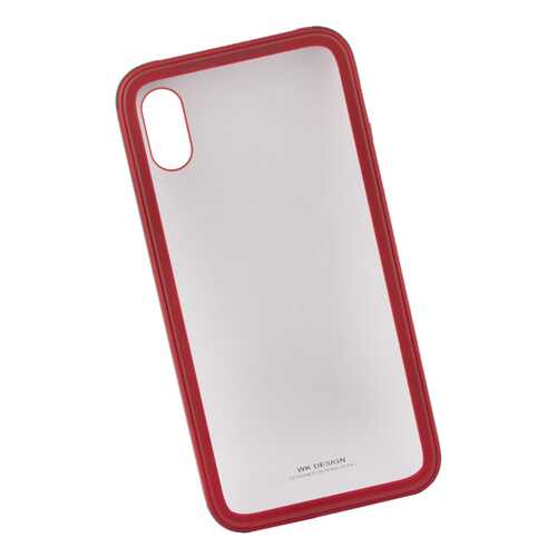 Чехол для iPhone X WK-Kingkong Series Glass Case (красный) в Билайн