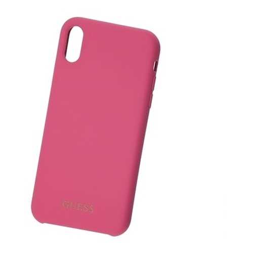 Чехол для смартфона Guess Silicone Collection Gold Logo Pink для Apple iPhone XR в Билайн