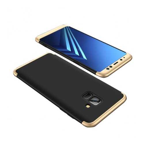 Чехол GKK LikGus для Samsung A530 Galaxy A8 (2018) Black/Gold в Билайн
