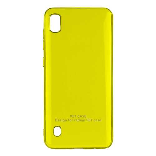 Чехол GLOSSY LOGO для Samsung Galaxy A10 (A105F) Yellow в Билайн