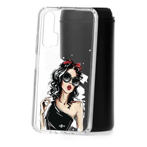 Чехол Huawei Honor 20 Pro Kruche Print Фэшн леди в Билайн