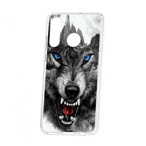 Чехол Huawei P30 Lite Kruche Print Волк в Билайн