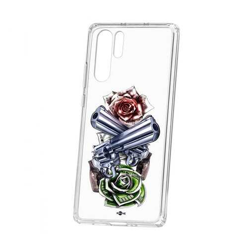 Чехол Huawei P30 Pro Kruche Print Карты деньги 2 ствола в Билайн