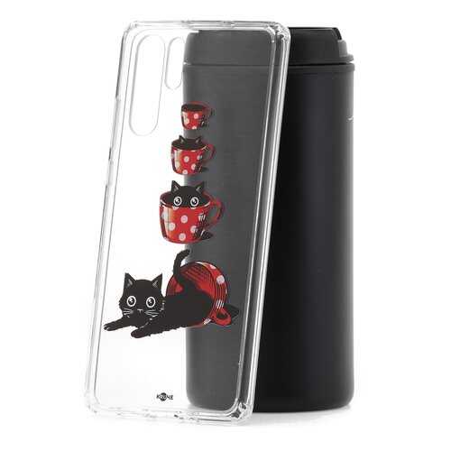 Чехол Huawei P30 Pro Kruche Print Котенок в чашке в Билайн