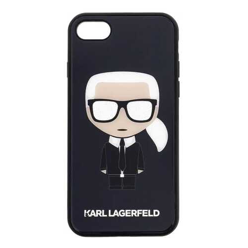 Чехол Karl Lagerfeld Double Layer (KLHCI8DLFKBK) для iPhone 7/8/SE 2020 (Glitter Black) в Билайн
