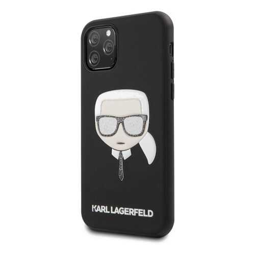 Чехол Karl Lagerfeld PU Leather Iconik (KLHCN58GLBK) для iPhone 11 Pro (Glitter Black) в Билайн