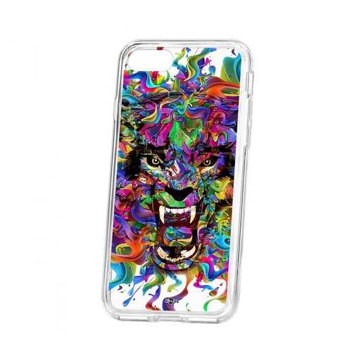 Чехол Kruche Apple iPhone 7 Print Colored beast в Билайн