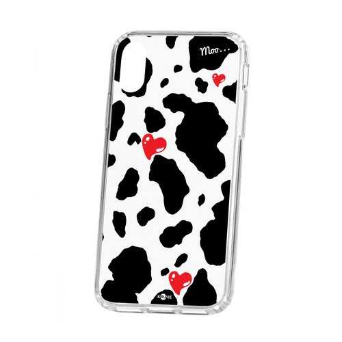 Чехол Kruche Apple iPhone X Print Корова в Билайн