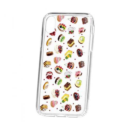 Чехол Kruche Apple iPhone XR Print Cake в Билайн