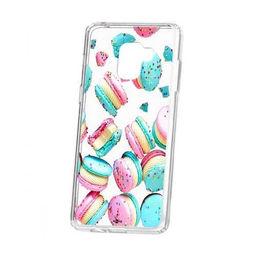Чехол Kruche для Samsung Galaxy A8+ 2018 (A730) Print Макарон в Билайн