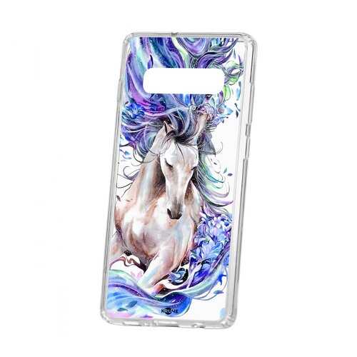 Чехол Kruche для Samsung Galaxy S10+ Print Грация в Билайн