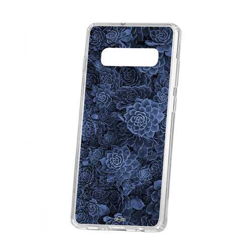Чехол Kruche для Samsung Galaxy S10+ Print Каменная роза в Билайн