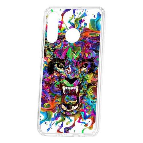 Чехол Kruche Huawei P30 Lite Print Colored beast в Билайн