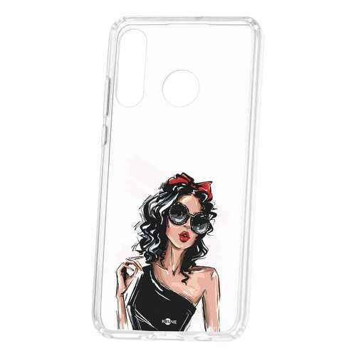 Чехол Kruche Huawei P30 Lite Print Фэшн леди в Билайн