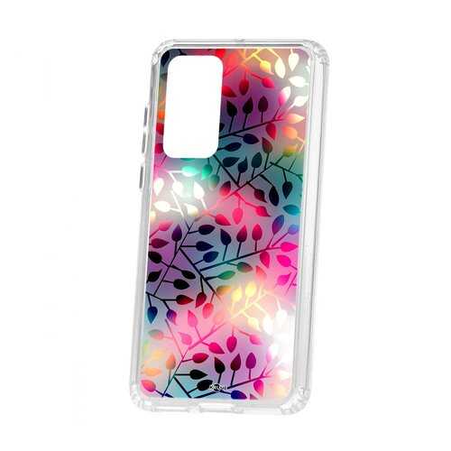 Чехол Kruche Huawei P40 Print Цветные листья в Билайн
