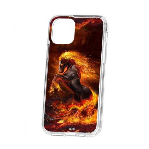 Чехол Kruche iP 11 Pro Print Конь огонь в Билайн