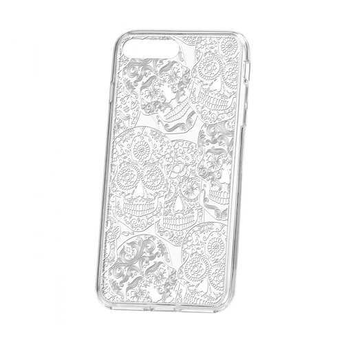 Чехол Kruche iP 7 Plus Print Skull White в Билайн