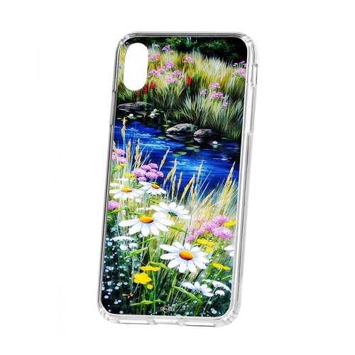 Чехол Kruche iP XS Max Print Ромашки у ручья в Билайн