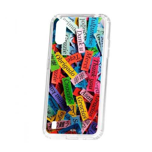 Чехол Kruche Samsung Galaxy A01/A015 Print Thank you в Билайн