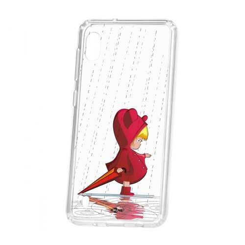 Чехол Kruche Samsung Galaxy A10 2019 Print Девочка с зонтом в Билайн
