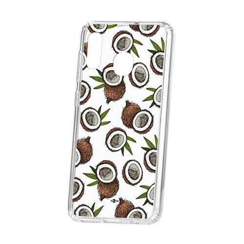 Чехол Kruche Samsung Galaxy A20 2019 Print Кокосы в Билайн