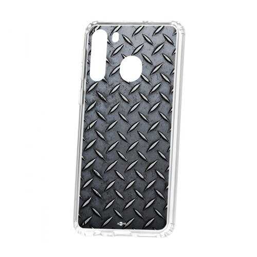 Чехол Kruche Samsung Galaxy A21 Print Сталь в Билайн