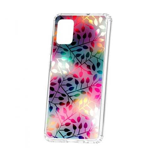 Чехол Kruche Samsung Galaxy A51 Print Цветные листья в Билайн