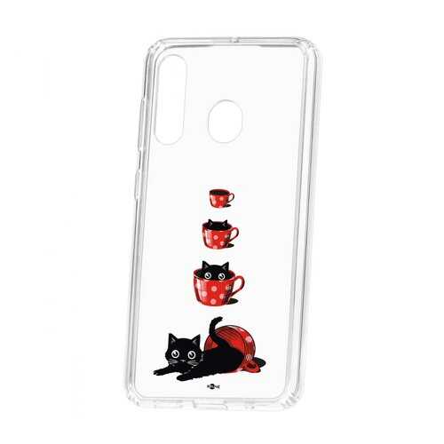 Чехол Kruche Samsung Galaxy A60 2019 Print Котенок в чашке в Билайн