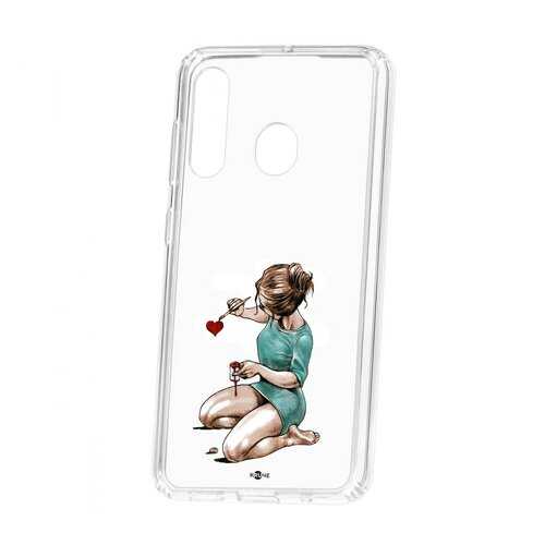 Чехол Kruche Samsung Galaxy A60 Print Рисуя любовь в Билайн