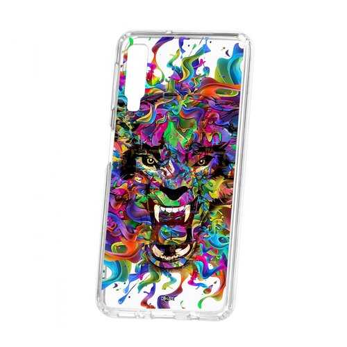 Чехол Kruche Samsung Galaxy A7 (2018) A750 Print Colored beast в Билайн