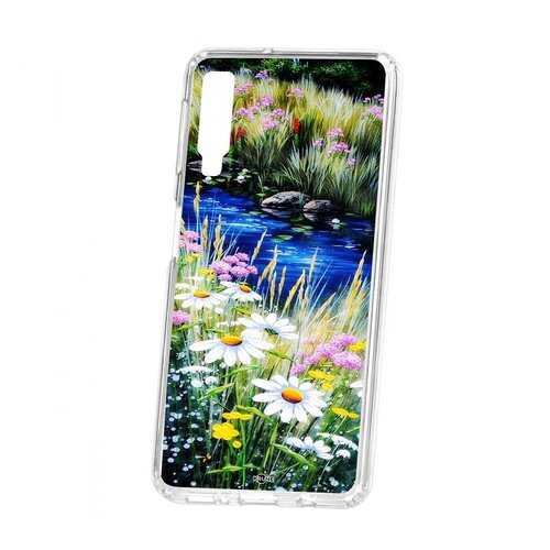 Чехол Kruche Samsung Galaxy A7 (2018) A750 Print Ромашки у ручья в Билайн