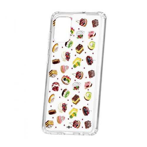 Чехол Kruche Samsung Galaxy A71 Print Cake в Билайн