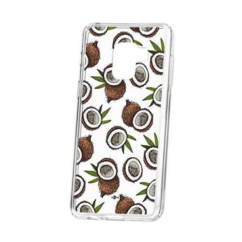 Чехол Kruche Samsung Galaxy A8 2018 (A530) Print Кокосы в Билайн