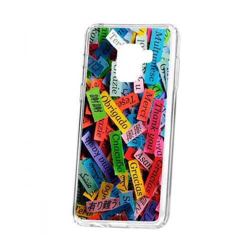 Чехол Kruche Samsung Galaxy A8 2018 (A530) Print Thank you в Билайн