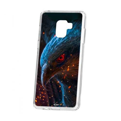 Чехол Kruche Samsung Galaxy A8+ 2018 (A730) Print Орел в Билайн