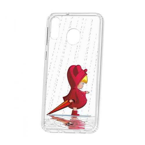 Чехол Kruche Samsung Galaxy M20 Print Девочка с зонтом в Билайн