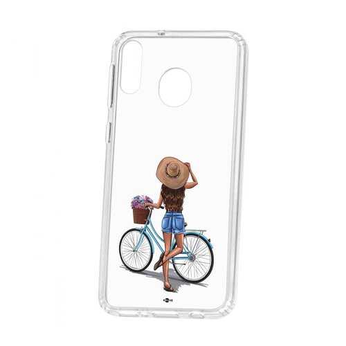 Чехол Kruche Samsung Galaxy M20 Print Велосипедная прогулка в Билайн