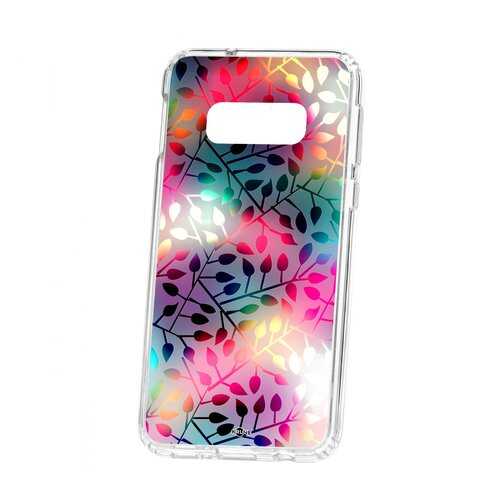 Чехол Kruche Samsung Galaxy S10e Print Цветные листья в Билайн