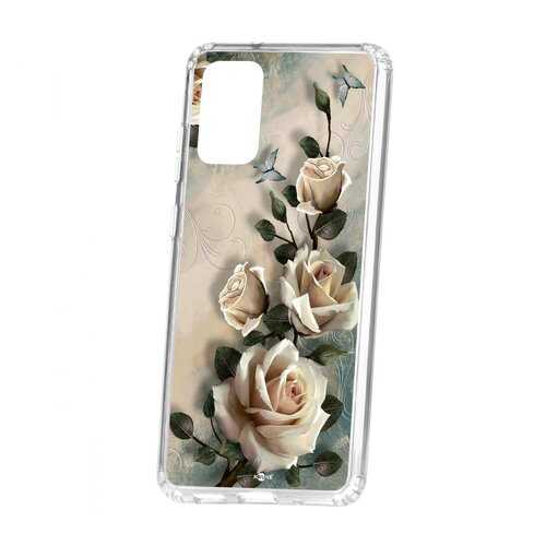 Чехол Kruche Samsung Galaxy S20 Plus Print Белые розы в Билайн