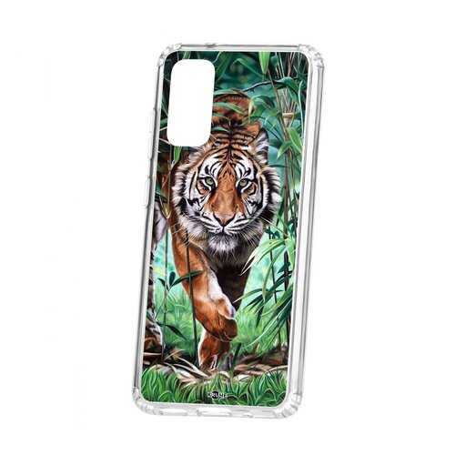 Чехол Kruche Samsung Galaxy S20 Print Крадущийся тигр в Билайн