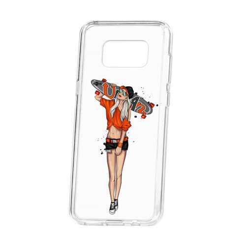Чехол Kruche Samsung Galaxy S8 Plus Print Лонгборд в Билайн