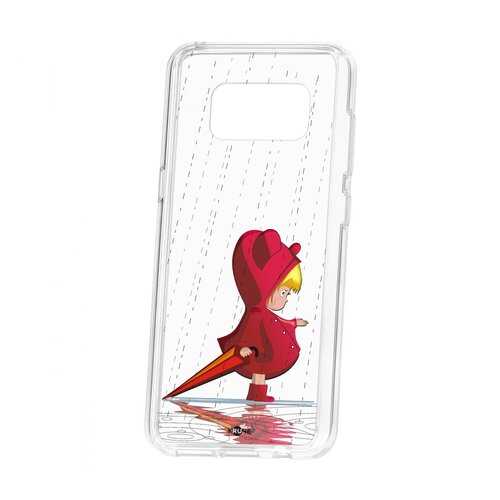 Чехол Kruche Samsung Galaxy S8 Print Девочка с зонтом в Билайн